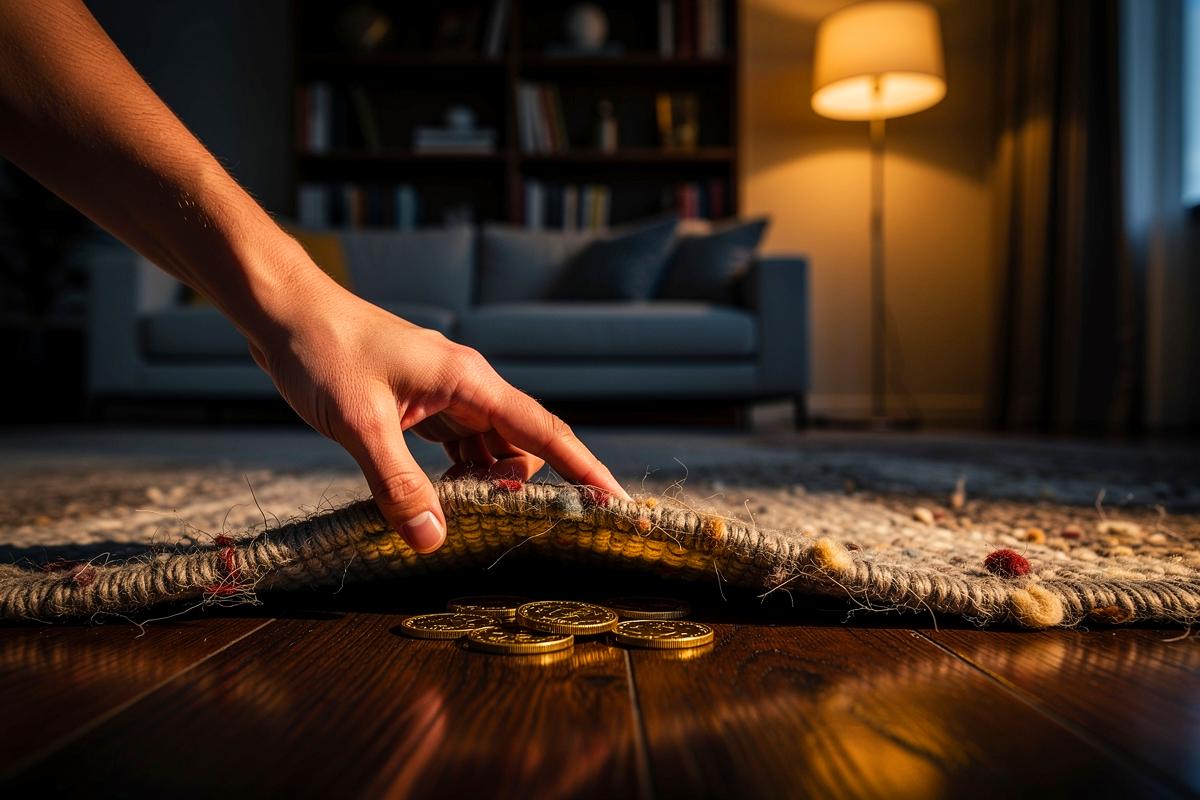 Każdy nagle kładzie monety pod dywan i dekoratorzy wnętrz przysięgają na ten trik