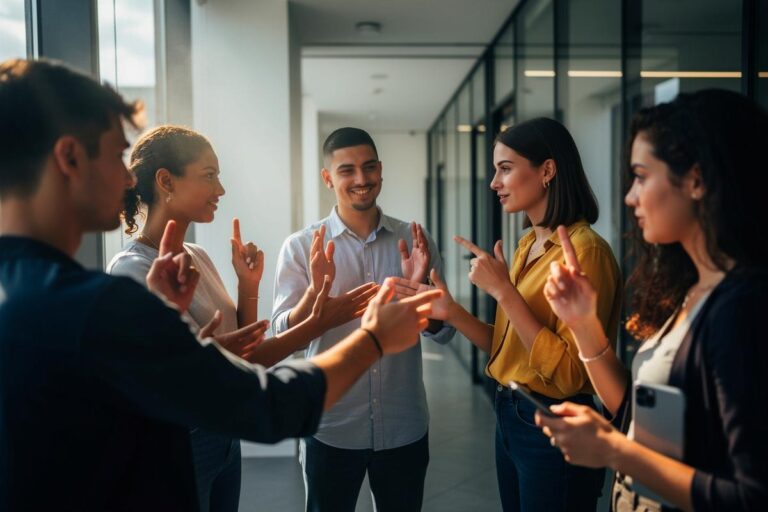 Ludzie nagle zaczynają uczyć się języka migowego na korytarzach, lifestyle influencerzy tłumaczą dlaczego